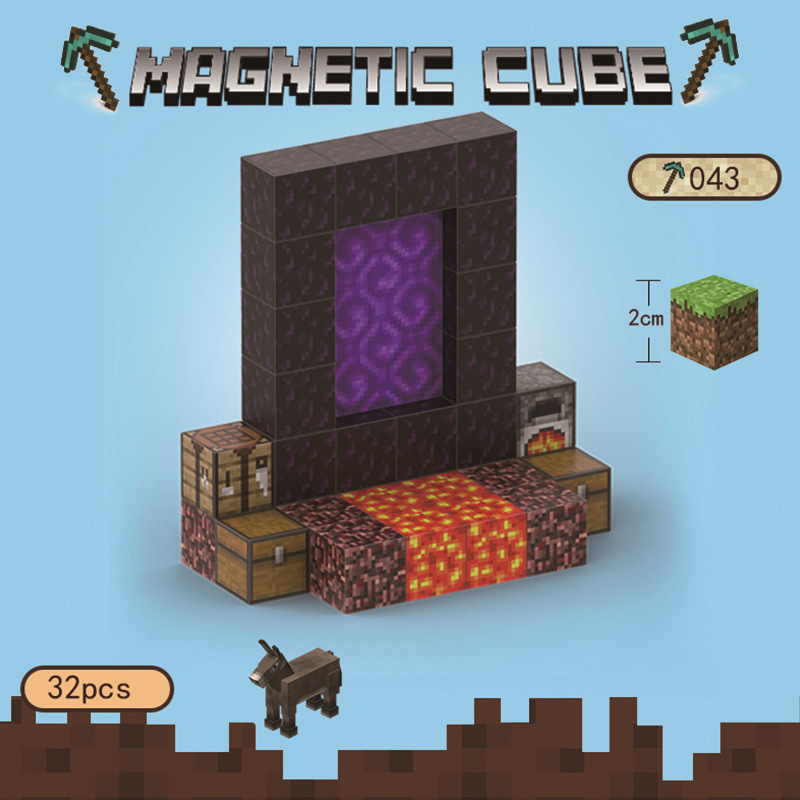 Minecraft Nether Portal Magnetic Set Build the Ic05.jpg