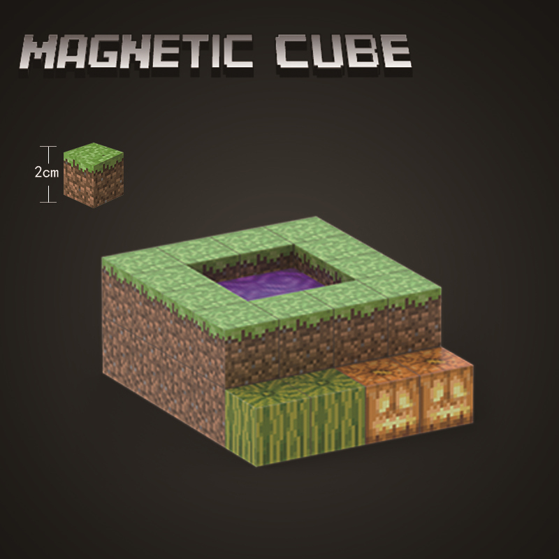 Minecraft Dark Forest Portal Magnetic Set Craft a01.jpg