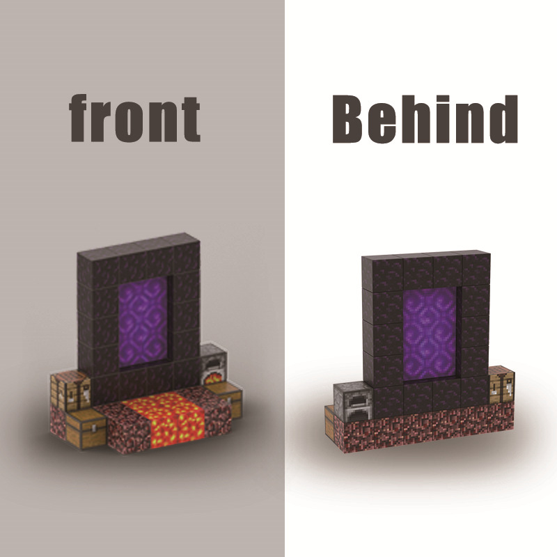 Minecraft Nether Portal Magnetic Set Build the Ic02.jpg