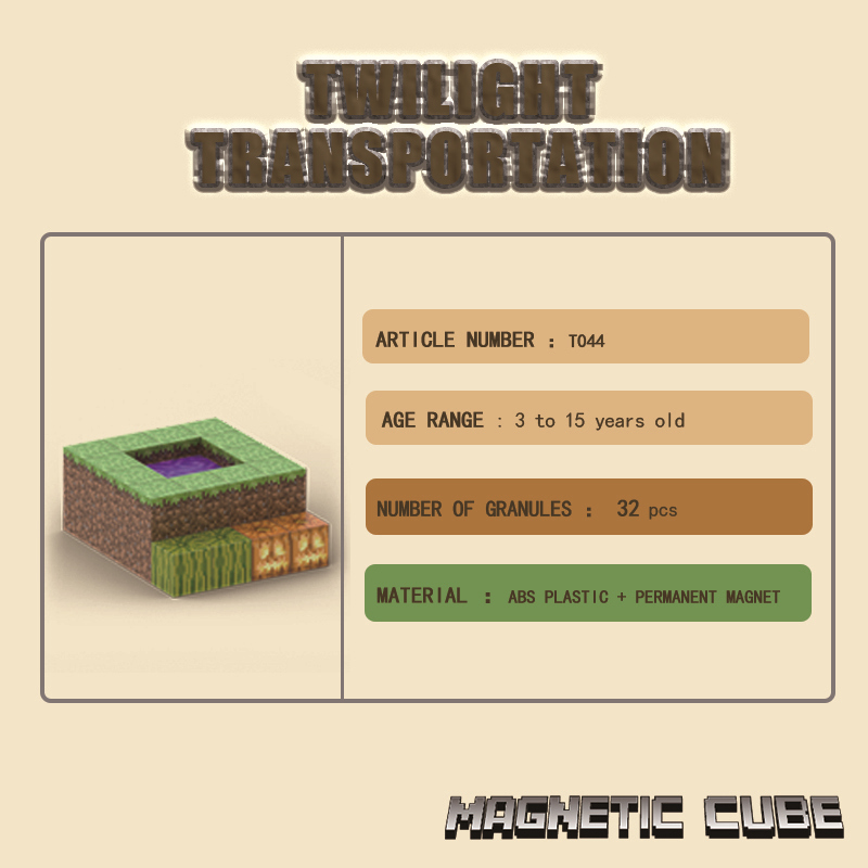 Minecraft Dark Forest Portal Magnetic Set Craft a04.jpg