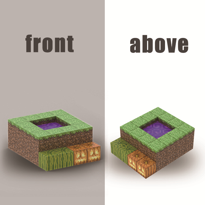 Minecraft Dark Forest Portal Magnetic Set Craft a02.jpg